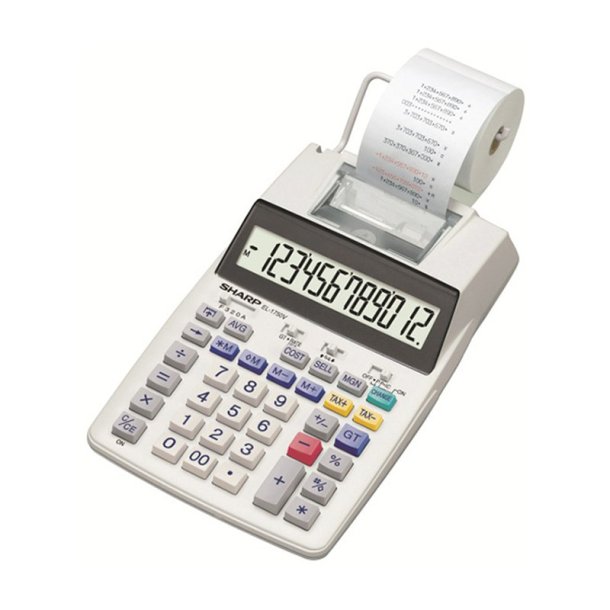 Sharp Strimmel Regnemaskine EL-1750V - Udskrivnings calculator - Vekselstr�m/batteri