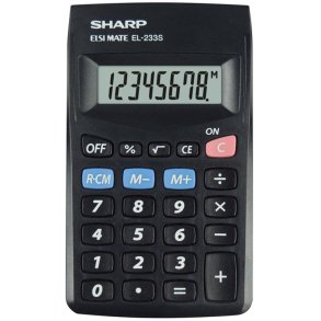 Sharp Lomme Regnemaskine EL-233S - Basis calculator - Batteri