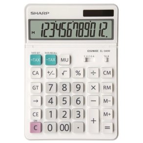 Sharp Desktop Regnemaskine EL-340W - Basis calculator - Batteri