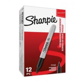Sharpie Permanent Marker - Fine - 1,0mm - sort