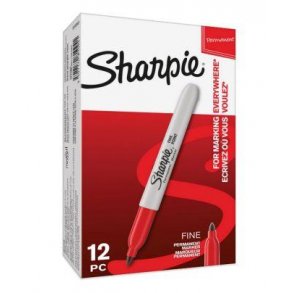 Sharpie Permanent Marker - Fine - 1,0mm - r�d