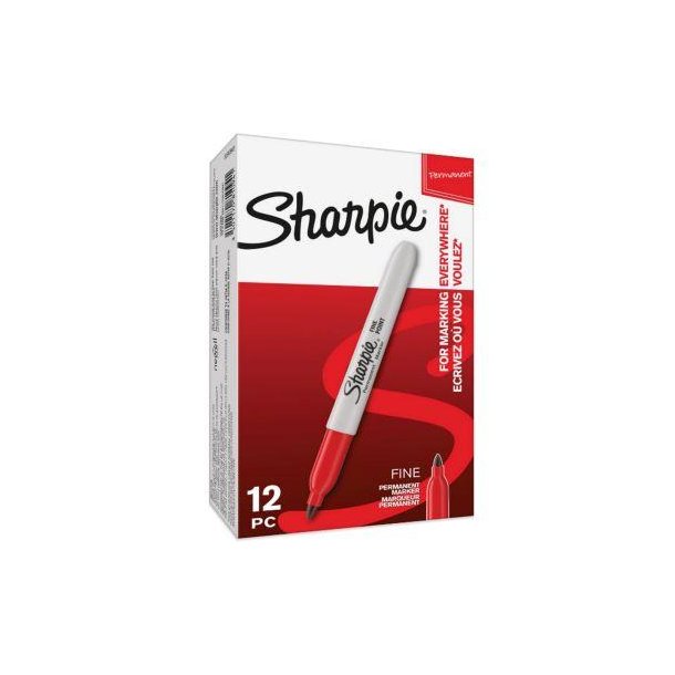 Sharpie Permanent Marker - Fine - 1,0mm - rd