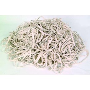 Siam Elastikker - Gummibnd - 120x5,0mm hvid - ske med 320stk.