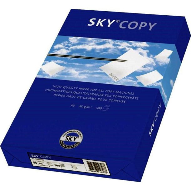 SkyCopy kopipapir - A4 - 80g/m2 - 500 ark pr. pakke