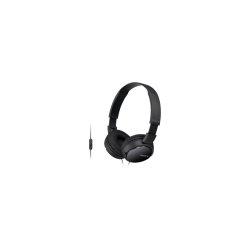 Sony MDR-ZX110AP - Hovedtelefoner med mik. - fuld strrelse - kabling - 3,5 mm jackstik - sort