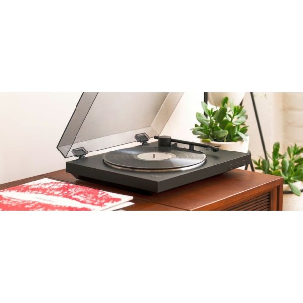 Sony PS-LX310BT - Pladespiller - Direct drev - Dynamisk afbalanceret tonearm - aluminium - sort