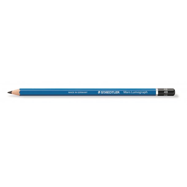 Staedtler Blyant - Mars - forstrket brudsikker mine - Cedertr - Lumograph - 4B