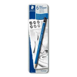 Staedtler Blyant - Mars - Lumograph - Assorteret farver - 6 stk.