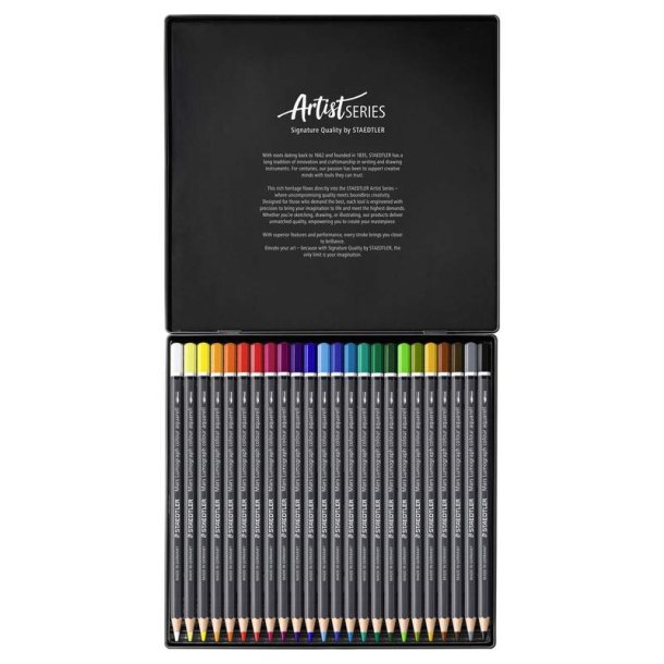 Staedtler Mars Lumograph Akvarelblyant - 24 farver