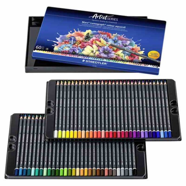 Staedtler Mars Lumograph Akvarelblyant - 60 farver