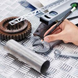 Staedtler Permanent marker - Lumocolor - glasochrom - vandfast - hvid