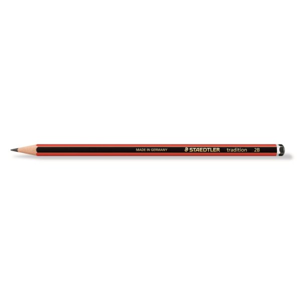 Staedtler Blyant - Tradition - forstrket brudsikker mine - PEFC-certificeret - 2B