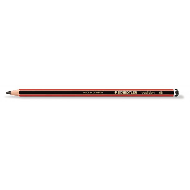 Staedtler Blyant - Tradition - forstrket brudsikker mine - PEFC-certificeret - 6B