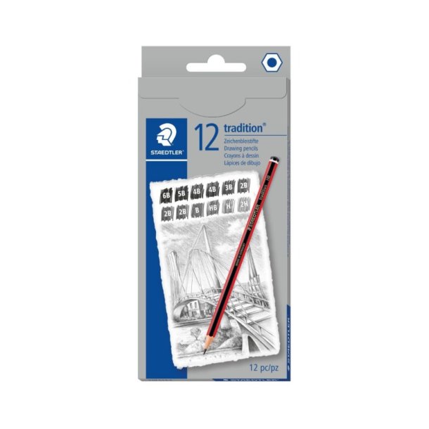 Staedtler Blyant - Tradition - assorteret farver - 12 stk.