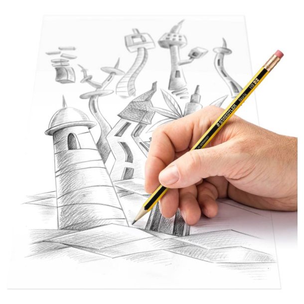 Staedtler Blyant Noris m/viskel�der HB 72 stk.
