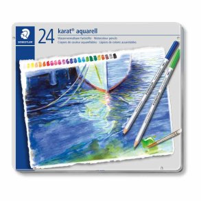 Staedtler Karat Akvarelblyant - 24 farver