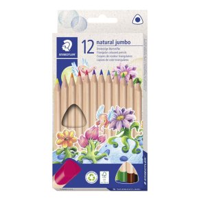 Staedtler Noris Jumbo Farveblyant Natur - 12 farver