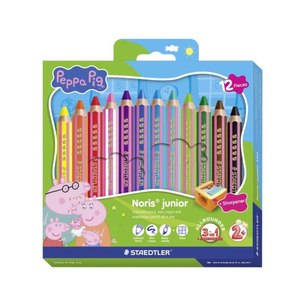 Staedtler Noris Junior Gurli Gris Farveblyant - 12 stk.