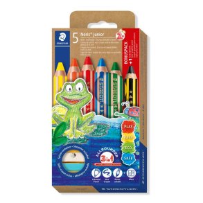Staedtler Noris Junior 5i1 Farveblyants�t - 6 dele