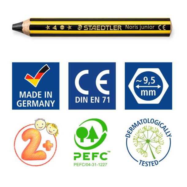 Staedtler Blyant Noris Junior 2B Til b�rn