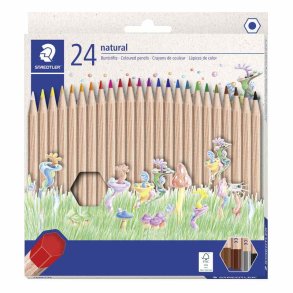 Staedtler Noris Farveblyant Sekskant Natur - 24 stk.