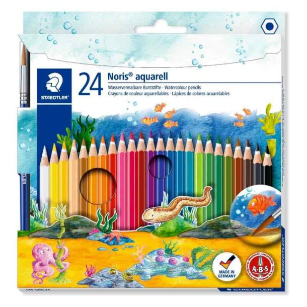 Staedtler Farveblyant - Noris Club - Akvarel - assorteret farver - 24 stk.