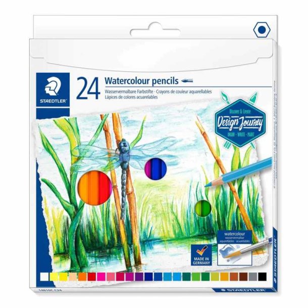 Staedtler Farveblyanter - aquarell - Assorteret farver - 24 stk.