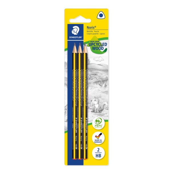 Staedtler Blyant Noris Trekantet HB 3 stk.