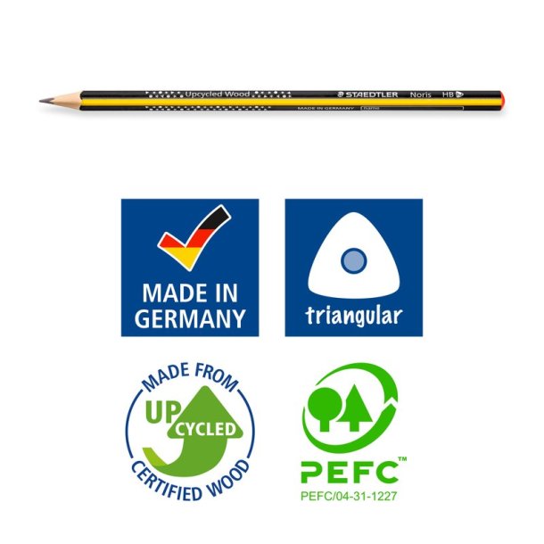 Staedtler Blyant Noris Trekantet HB 3 stk.
