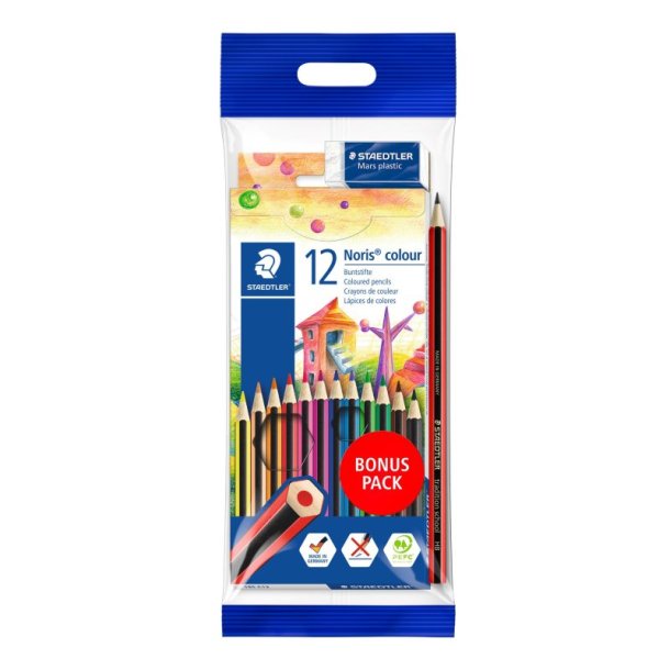 Staedtler Farveblyant - Noris - SET - Color - Assorteret farver - 12 stk.