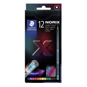 Staedtler Norix Farveblyant D-form - 12 farver