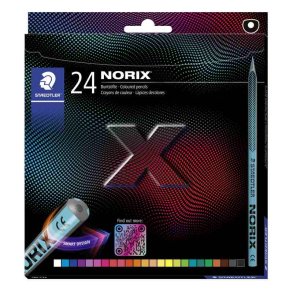 Staedtler Norix Farveblyant D-form - 24 farver