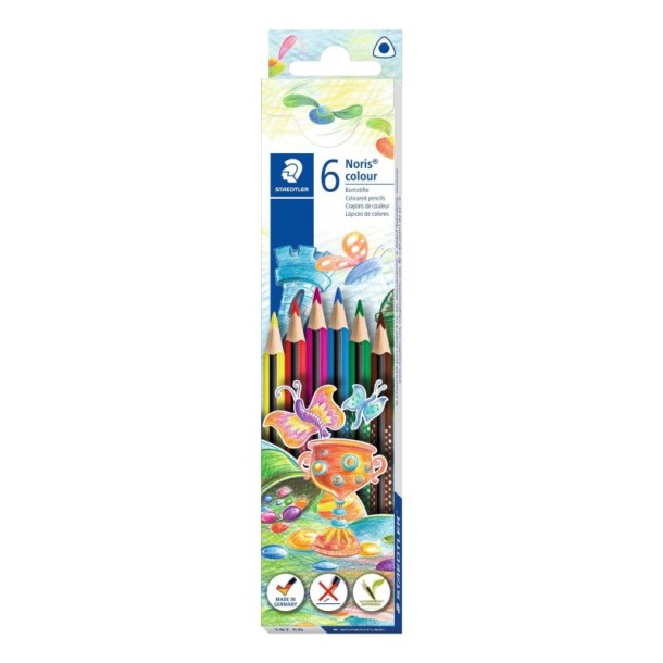 Staedtler Farveblyant - Noris - WOPEX - trekantet - 6 stk.