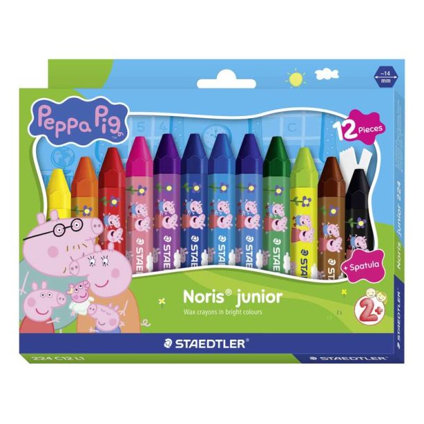 Staedtler Voksfarve Noris Junior Gurli Gris 12 stk.
