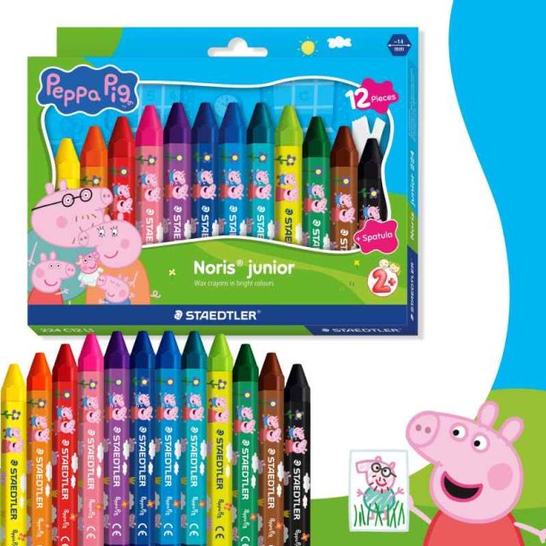 Staedtler Voksfarve Noris Junior Gurli Gris 12 stk.