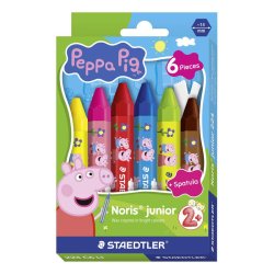 Staedtler Voksfarve Noris Junior Gurli Gris 6 stk.