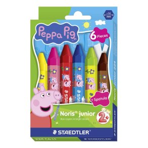 Staedtler Voksfarve Noris Junior Gurli Gris 6 stk.