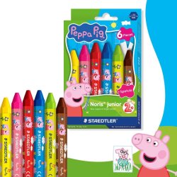 Staedtler Voksfarve Noris Junior Gurli Gris 6 stk.