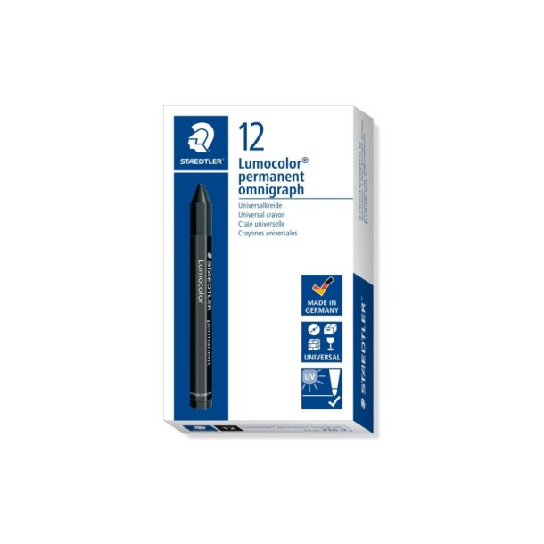 Staedtler Permanent Kridt marker - Lumocolor - omnigraph - sort