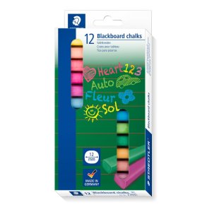 Staedtler Tavlekridt farvede ass (12)