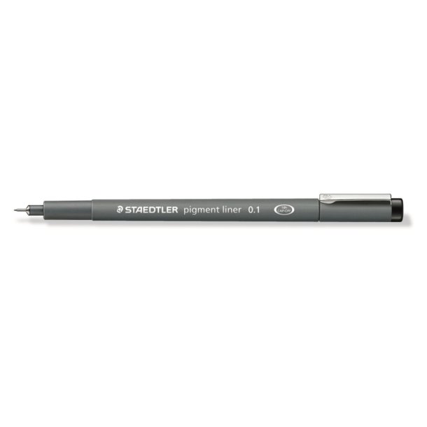 Staedtler Fineliner - pigment - liner - 0,1,0 mm - sort