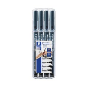 Staedtler Permanent marker - Lumocolor - OHP - assorteret farver - 4 stk.