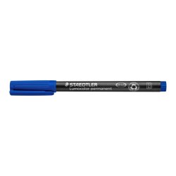 Staedtler Permanent marker - Lumocolor - skr spids - 1-2,5 mm - bl