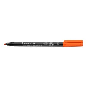 Staedtler Permanent marker - Lumocolor - skr� spids - 1-2,5 mm - orange