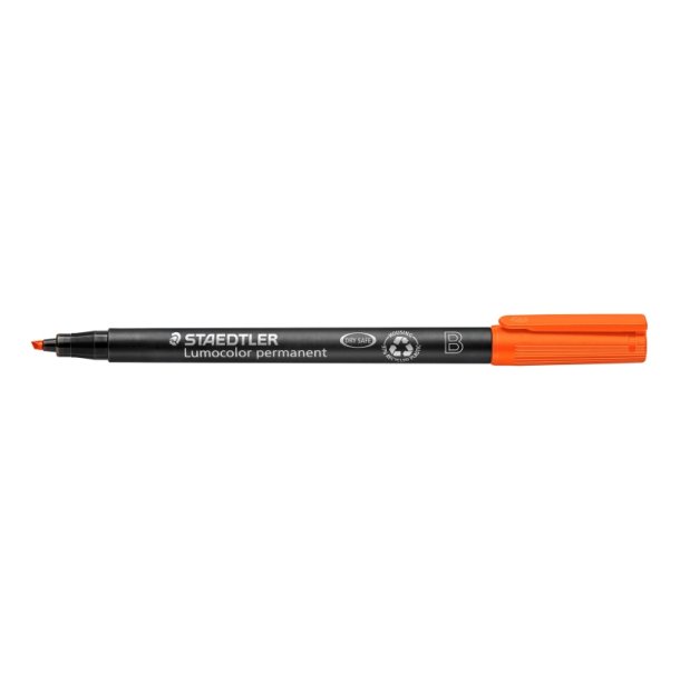 Staedtler Permanent marker - Lumocolor - skr spids - 1-2,5 mm - orange