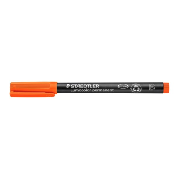 Staedtler Permanent marker - Lumocolor - skr spids - 1-2,5 mm - orange