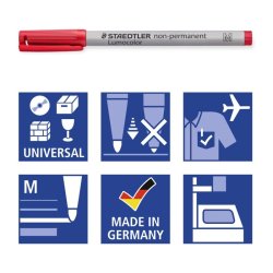 Staedtler Ikke permanent Marker - Lumocolor - 1,0 mm - grn