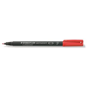 Staedtler Permanent marker - Lumocolor - 0,6 mm - r�d