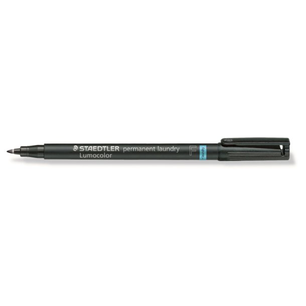 Staedtler Permanent marker - Lumocolor - Tekstil 0,6 mm - sort - blister