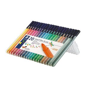 Staedtler Triplus Color tusch - 1,0mm - st med 20 farvetusser